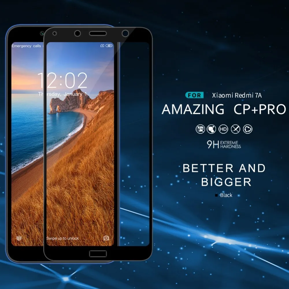 

NILLKIN for Xiaomi Redmi 7A Screen Protector Redmi 7A Glass Amazing CP+ Pro Safety Full Coverage Tempered Glass