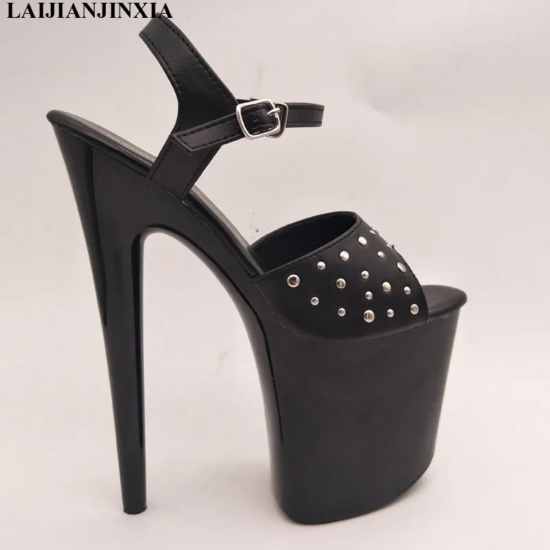 

LAIJIANJINXIA New 20 CM High-Heeled Sandals Nightclub Dance Shoes Pole Dancing Shoes Model High Heels Fashion Women's Shoes