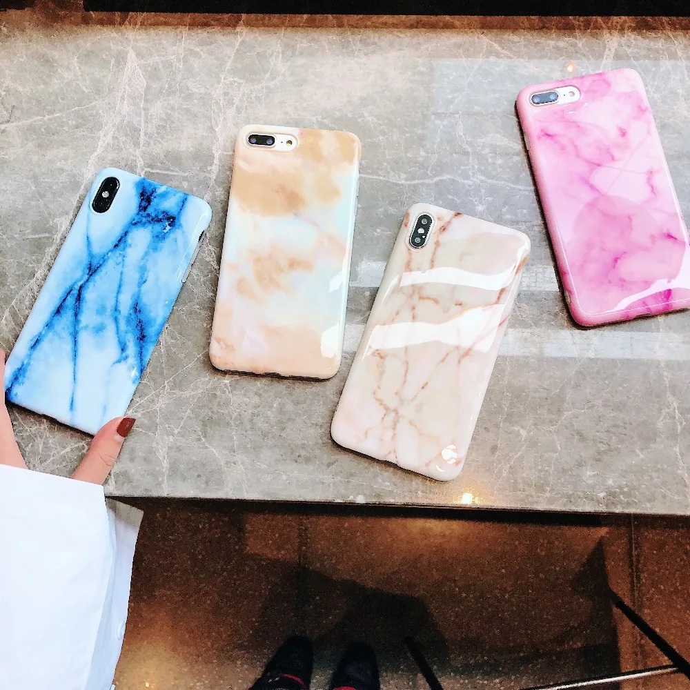 Axbety для iPhone XR/XS MAX чехол Модный Цветной мраморный телефона 7 8 6 6s плюс Чехол Мягкий