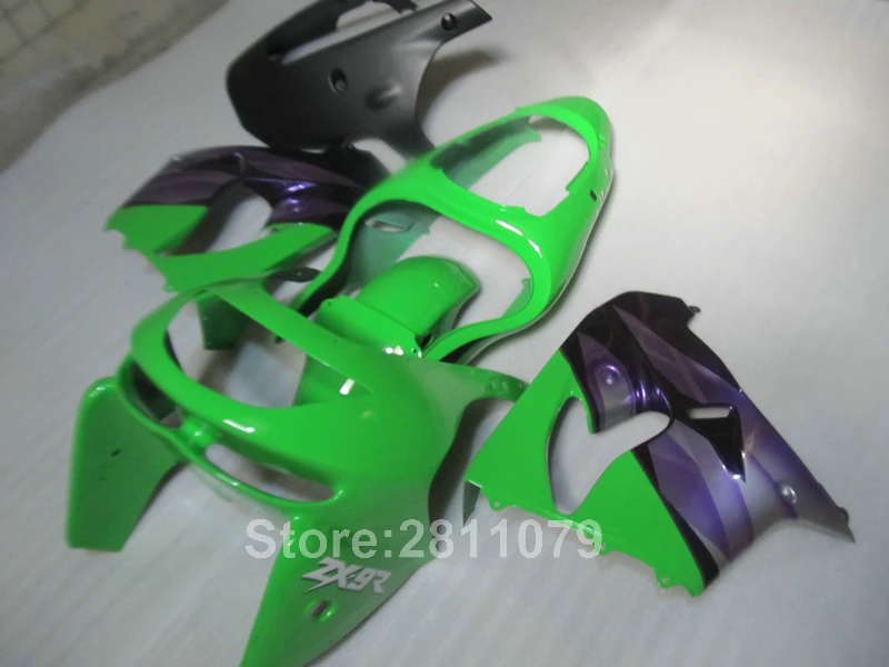 Бесплатная 7 подарков комплект обтекателей для Kawasaki ninja ZX9R 98 99 зеленого и