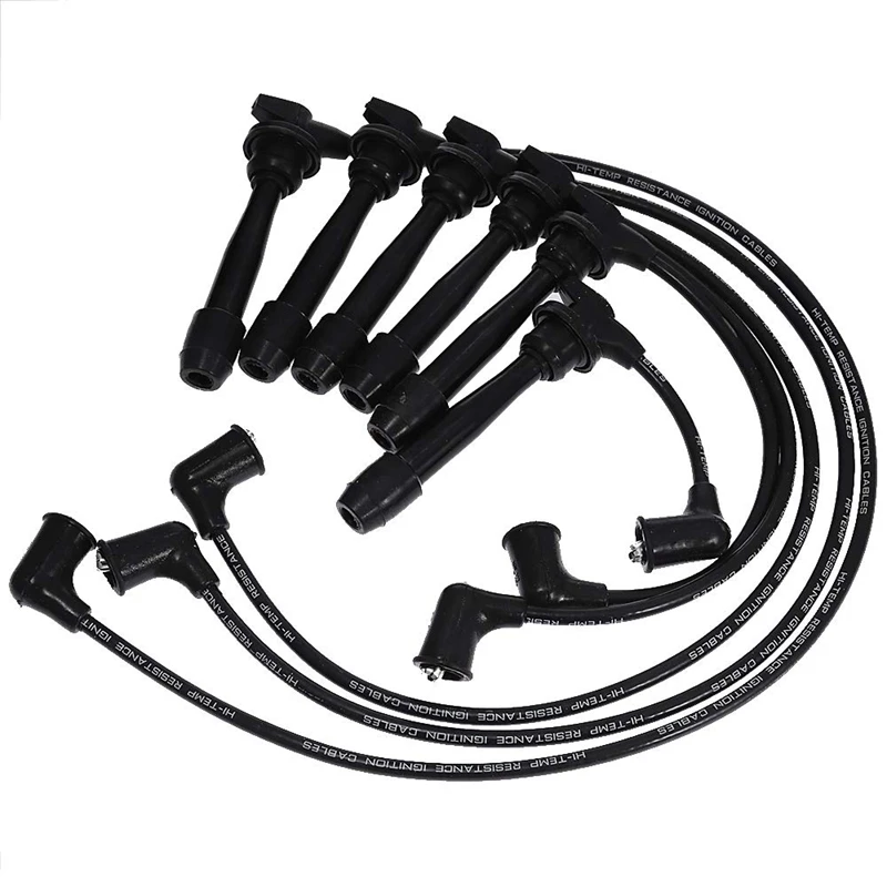 6Pcs Ignition Plug Wire Set For Hyundai Tiburon Sonata Santa Fe Kia Magentis Optima 2.7L V6 09015 3878 | Автомобили и мотоциклы