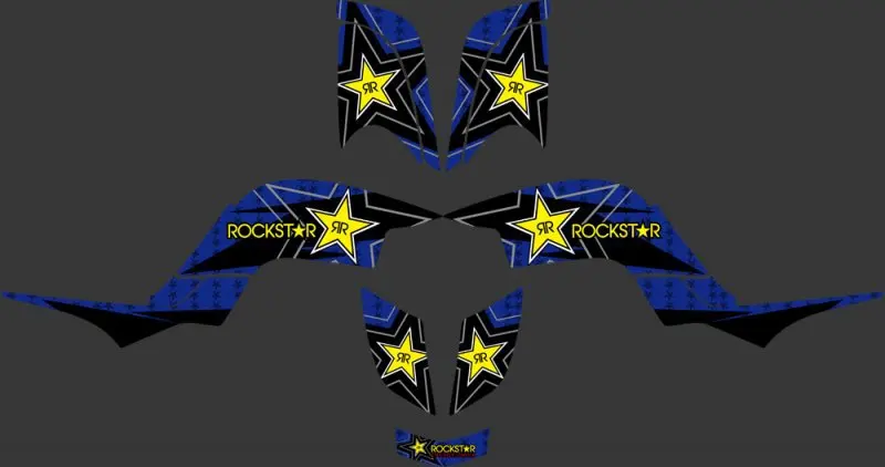 Наклейки для Yamaha RAPTOR 660 новый стиль наклейки графические наборы квадроциклов