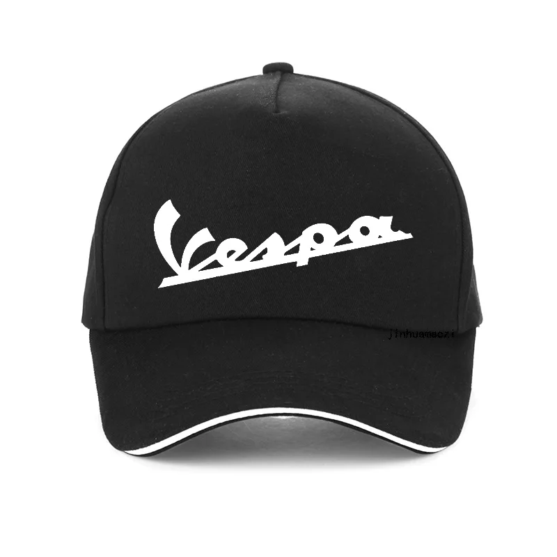 Vespa, мужская Кепка,, забавная, Vespa, бейсболка, хлопок, летняя мужская, wo, мужская, регулируемая, хип-хоп, бейсболка, bone - Цвет: Черный