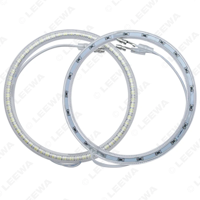 LEEWA 2x85 мм 2x115 SMD для Lada Kalina 1119 Автомобильные светодиодные кольца с ореолом