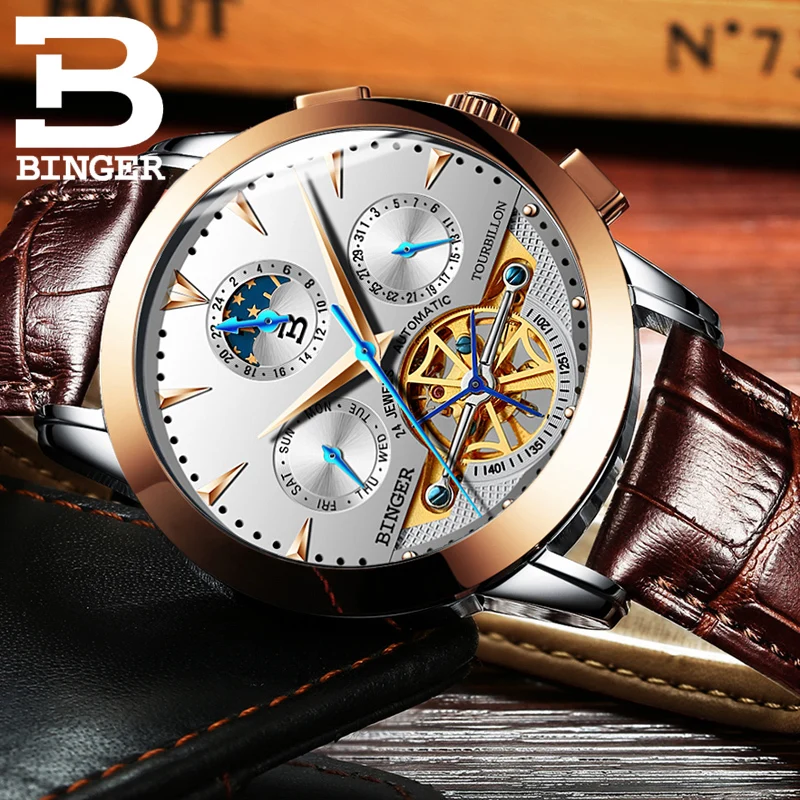 Механические наручные часы Tourbillion роскошные швейцарские мужские фирменные