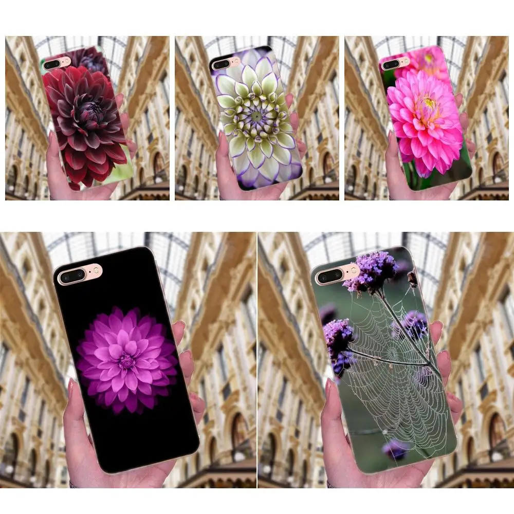 Мягкий чехол с фиолетовыми цветами и мандалой для Galaxy J1 J2 J3 J330 J4 J5 J6 J7 J730 J8 2015 2016 2017