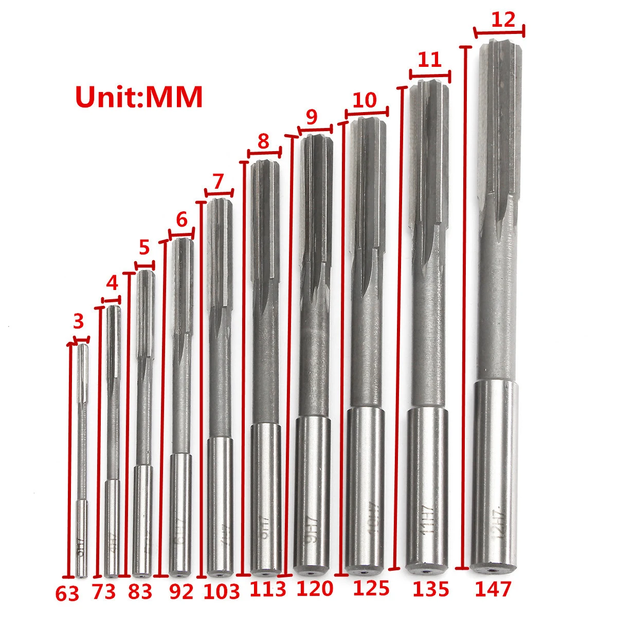 SHGO-10pcs HSS H7 прямой хвостовик фрезерного S комплект точный патрон машина резец