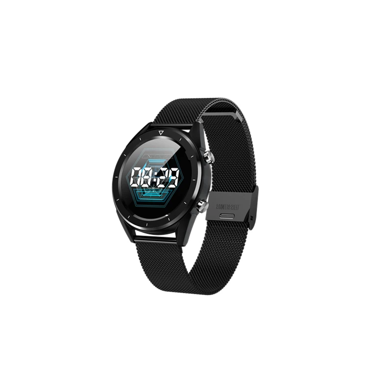 black steel DT28 N58 ЭКГ PPG умные часы с электрокардиографом экг дисплей, Холтер ЭКГ монитор сердечного ритма кровяное давление smartwatch pk Q8 - Цвет: black steel