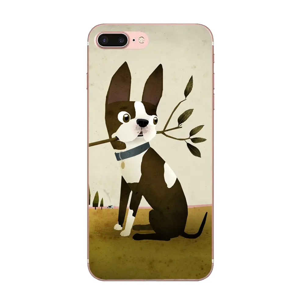 Boston Terrier Dog Puppies для Huawei P8 P9 P10 P20 P30 Mate 7 8 9 10 20 Lite Plus Pro 2017 чехол телефона | Мобильные