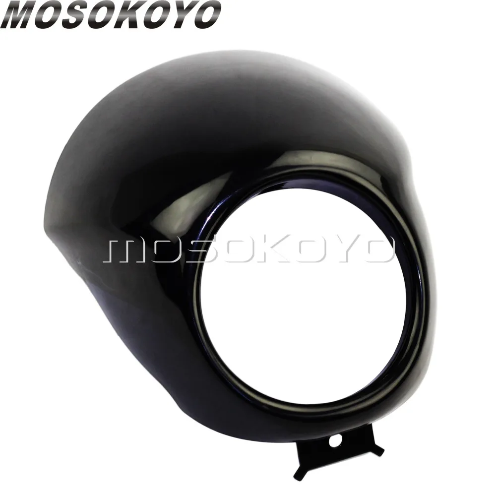 Глянцевый черный мотоцикл 5 75 &quotCafe Racer фара обтекатель для Harley Street XG500 XG750 XG 500 750 2014