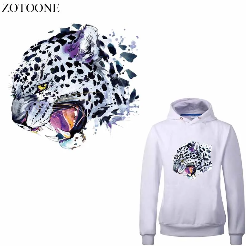 ZOTOONE Iron on Cool нашивки с леопардом для одежды теплопередача виниловые DIY платья
