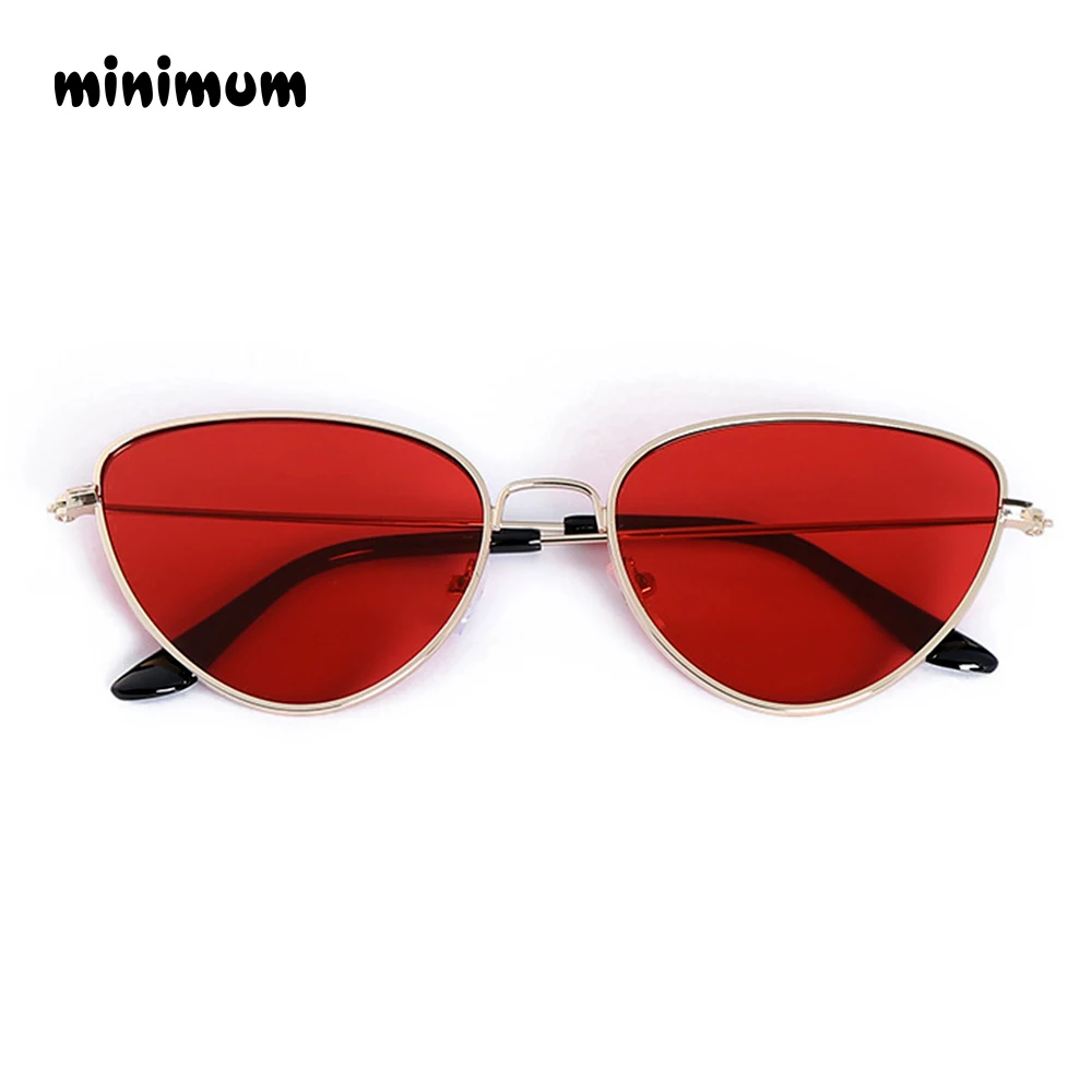 

Cat Eye Women Sunglasses Tinted Color Lens Vintage Shaped Sunglass Women Eyewear Luxury Retro Red Female Sunglasses Dropship