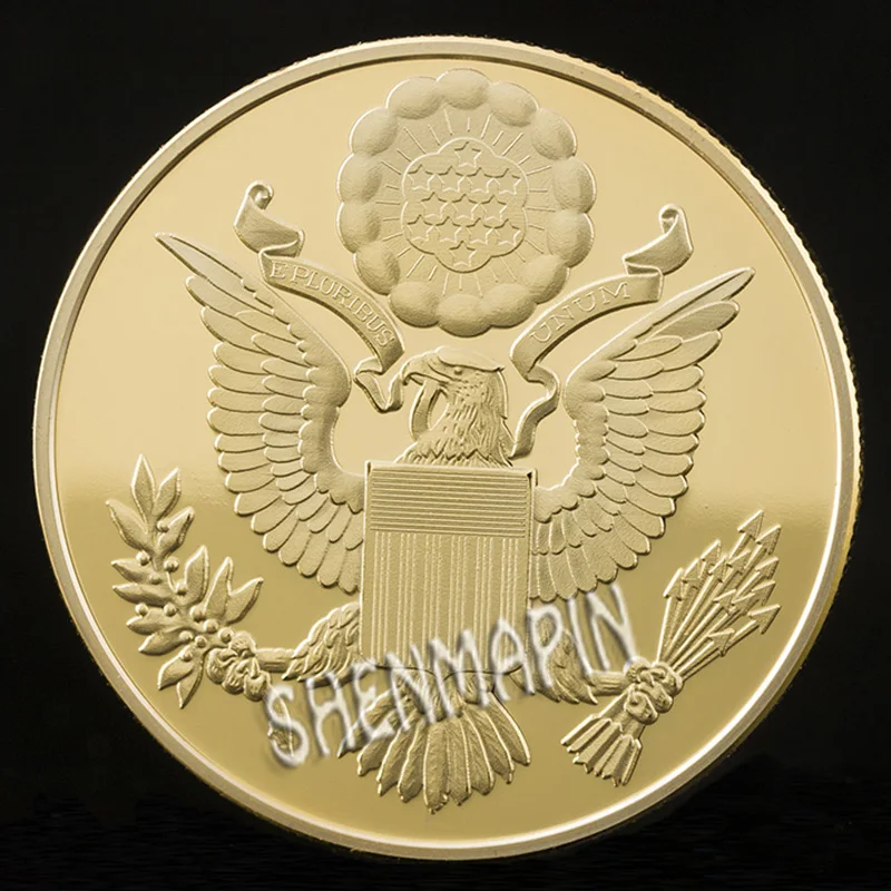 Mason памятная монета майя Пирамида один открытый глаз наградная монета США Novus Ordo Seclorum коллекционные монеты золото серебро