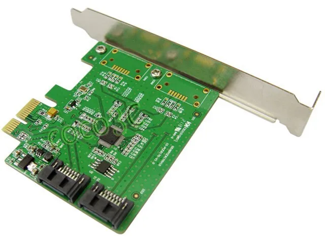Внутренняя 2 порта s SATA 6 Гбит/с PCI Express контроллер карты PCI-e 1x к 3 0 набор микросхем