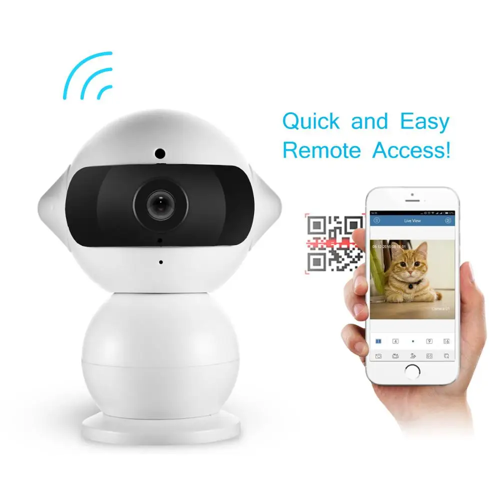 Беспроводная IP камера видеонаблюдения SANNCE 960P HD МП ИК подсветка ночное