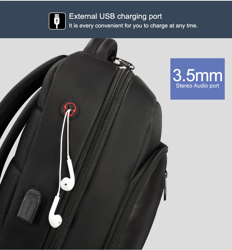 Tigernu 15,6 Противоугонный рюкзак женский USB рюкзак школьный рюкзак для путешествий подростковый рюкзак