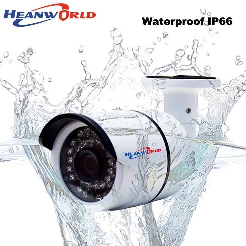 IP камера Heanworld POE водонепроницаемая цилиндрическая Ip 5 0 мп видеонаблюдения cctv