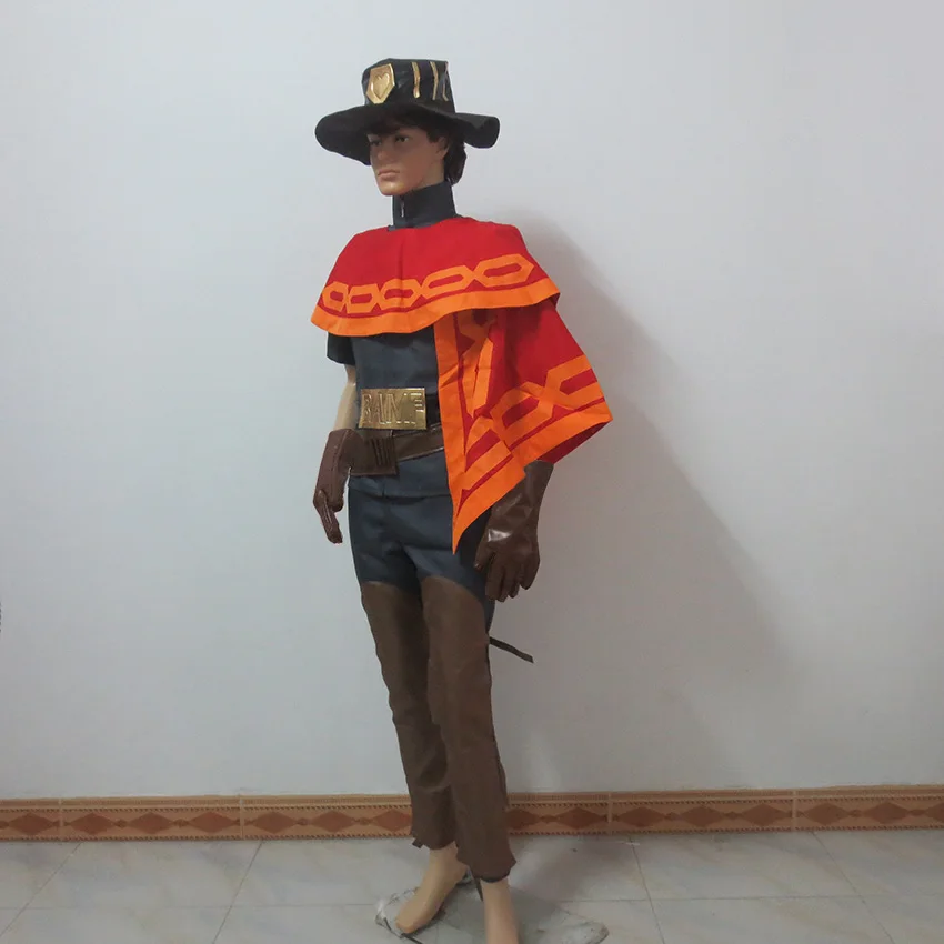 OW Jesse McCree костюм для косплея одежда игры супергероя взрослых мужчин на Хэллоуин