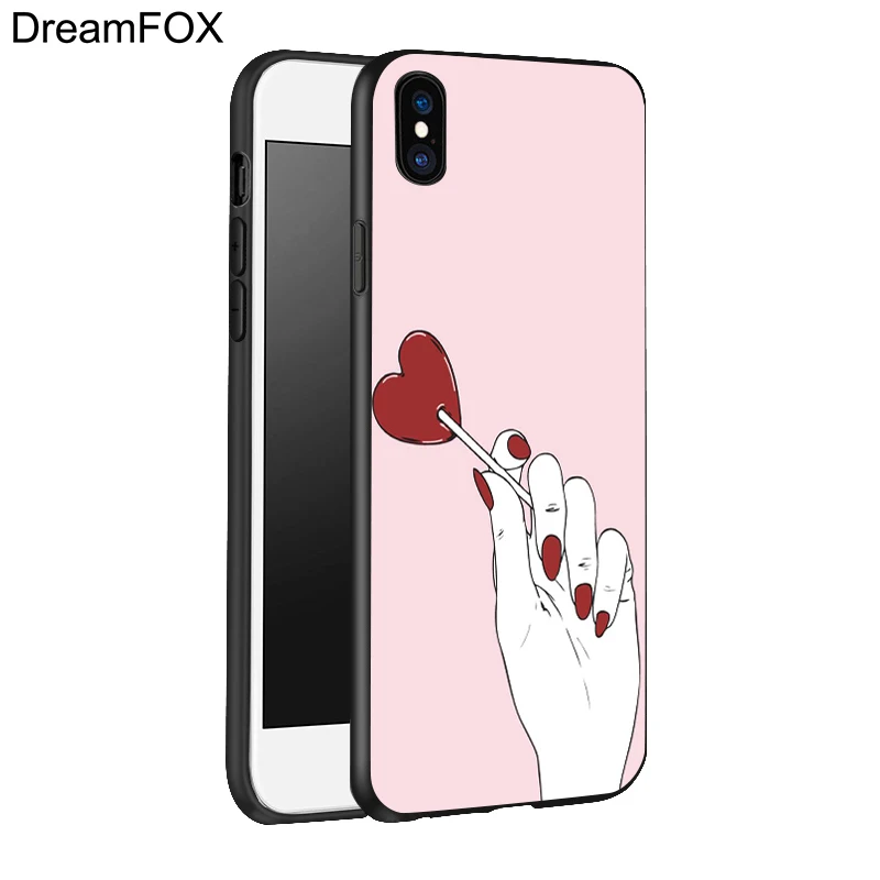 DREAMFOX L129 Художественный Черный Мягкий силиконовый чехол из ТПУ для Apple iPhone 11 Pro XR XS