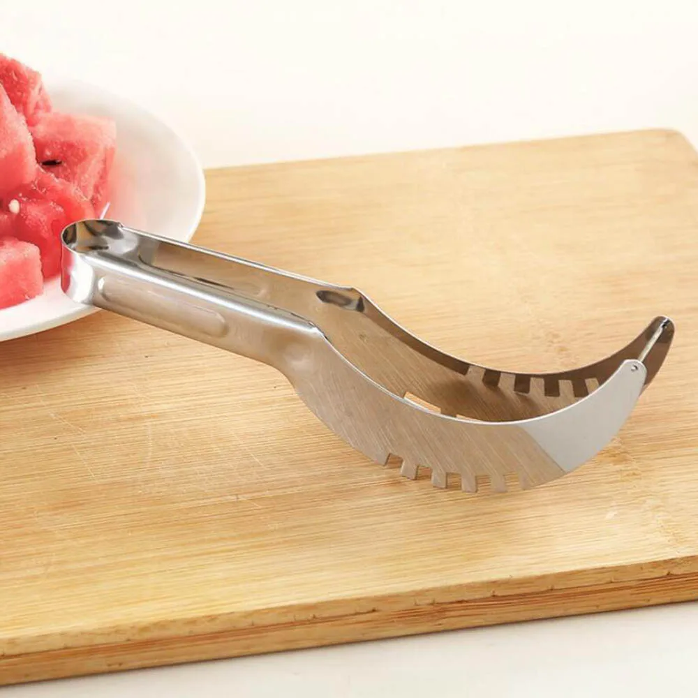 Распродажа Нержавеющая сталь нож для резки арбуза сервер дыни Smart Slicer Ножи арбуз