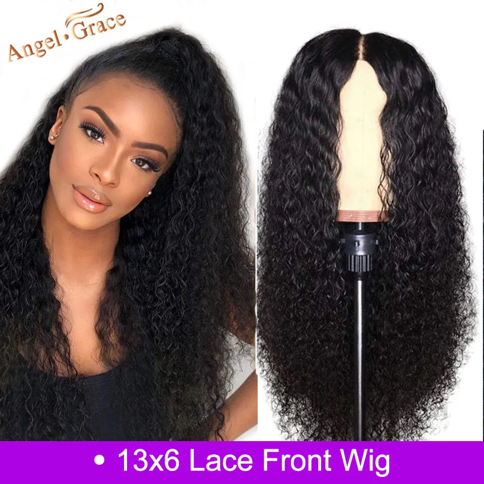 Бразильские кудрявые вьющиеся Синтетические волосы на кружеве парик с ребенком волос бразильские волнистые волосы 13x6 Синтетические волосы на кружеве человеческих волос парики из натуральных волос