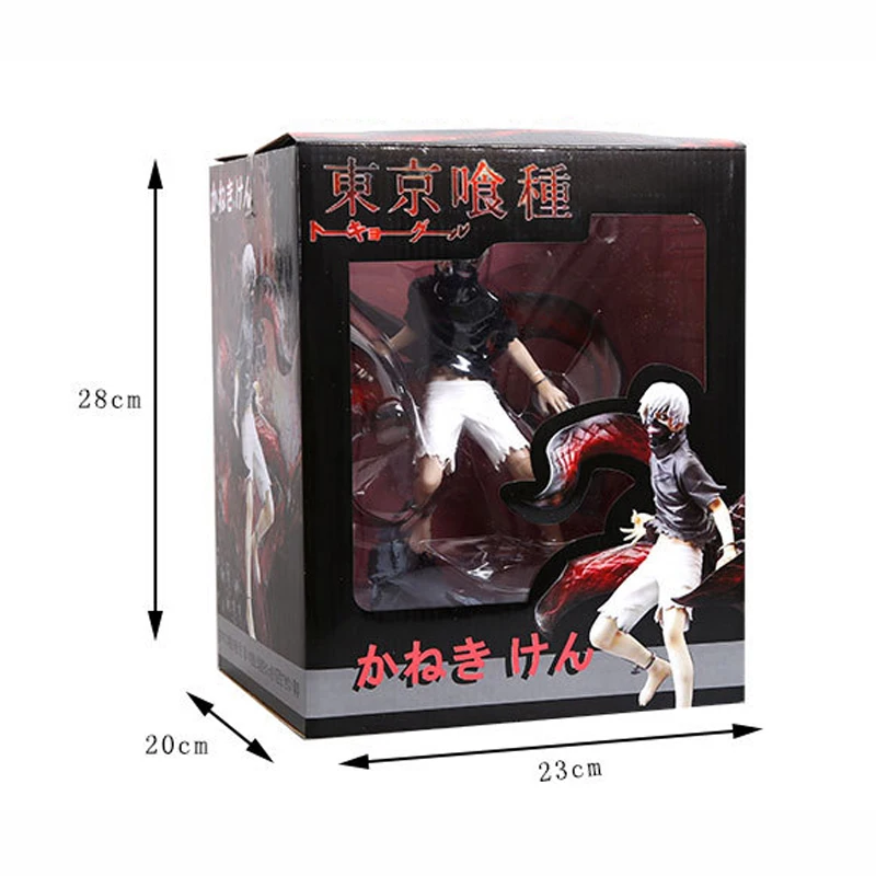 2 головы отличная модель Tokyo Ghoul фигурка канеки Кен меланин ПВХ игрушки Аниме