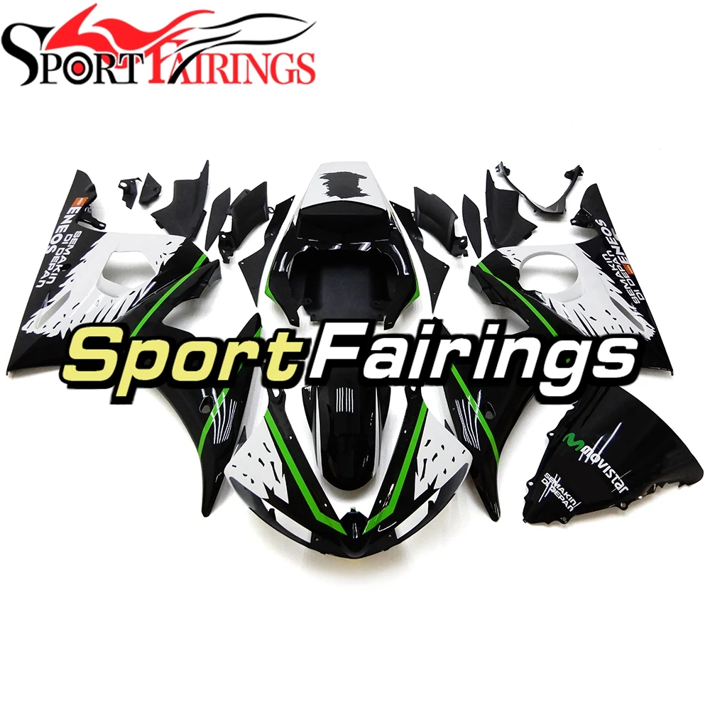 Полные Обтекатели для Yamaha YZF 600 R6 03 04 YZF-R6 2003 2004 ABS пластик впрыска мотоцикла белый