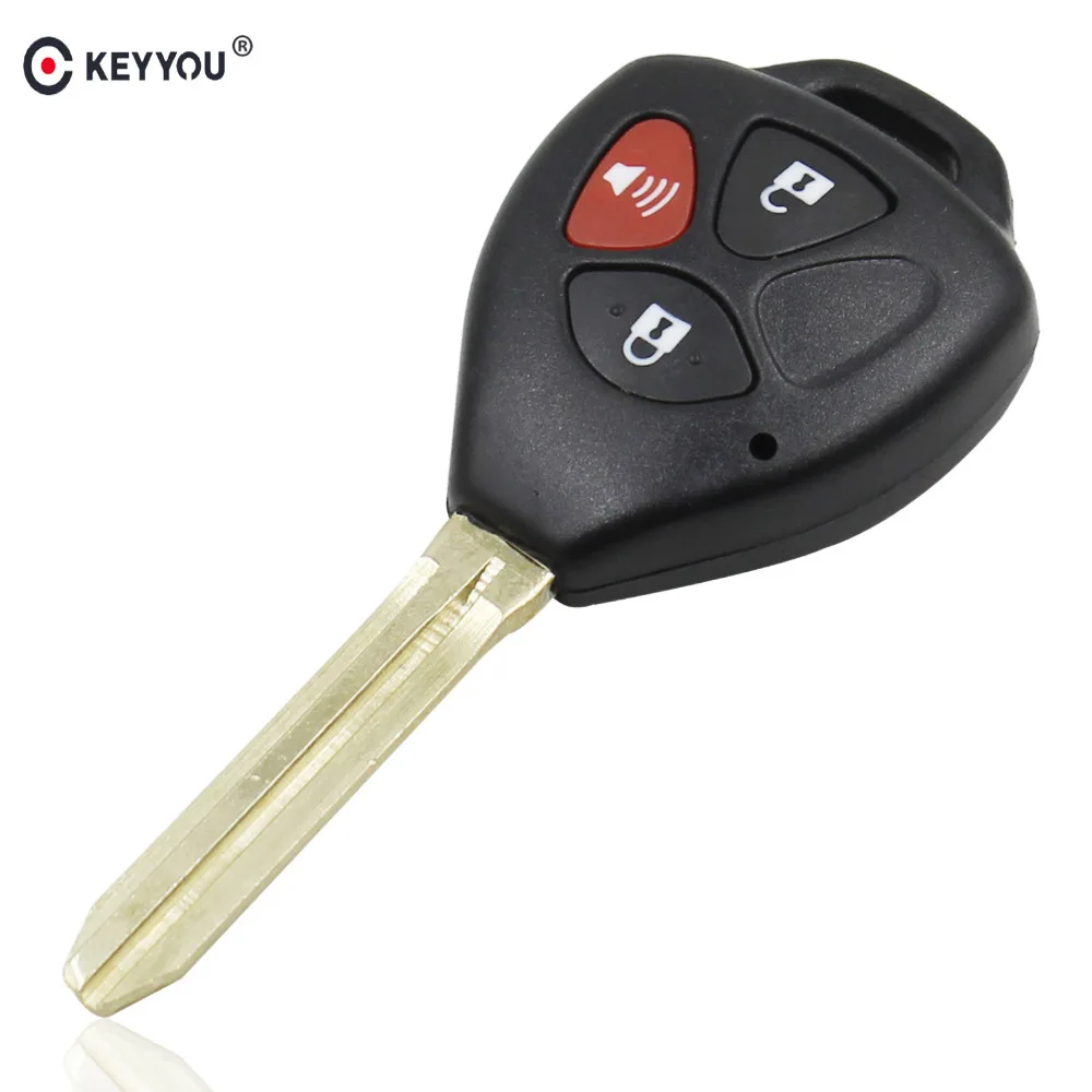 KEYYOU 3 кнопки дистанционного ключа автомобиля оболочки чехол Fob ЗАМЕНА для Toyota