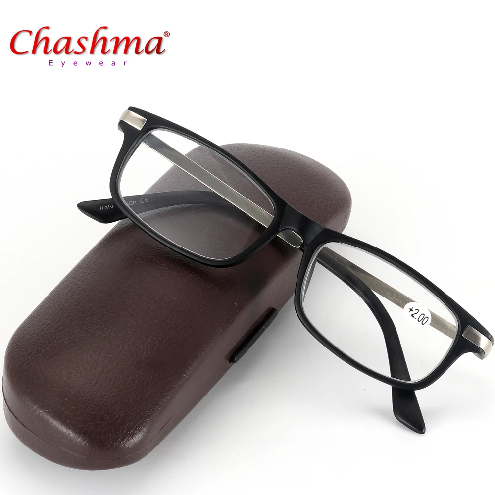 Бренд CHASHMA, винтажное женское стекло для чтения, стекло с высокими прозрачными линзами, полная оправа, стекло es Gafas de lectura с коробкой
