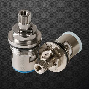 Смеситель из нержавеющей сталимеди, Керамический дисковый картридж, сердечник клапана, сменный кран для горячей и холодной воды, аксессуары для ванной комнаты, бытовые