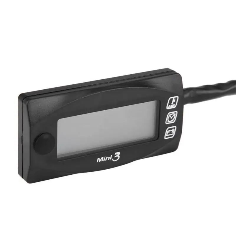 

Mini 3-in-1 LED Display Motorcycle Air Temperature & Time Clock & Voltmeter Voltage Meter Mini Instruction LED Display Meter