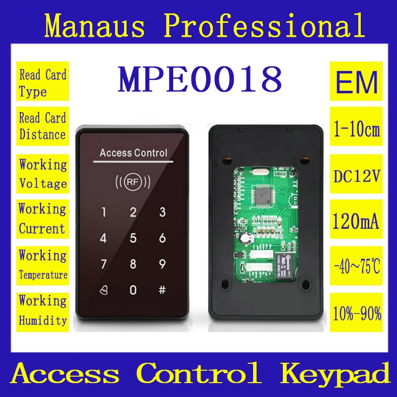 Оптовая Продажа Горячая продажа 125 кГц RFID сенсорная клавиатура система контроля