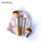 Бамбуковая кисть O.TW O.O 4 шт.лот, кисть для основы под макияж, кисти для макияжа, косметическая кисть для лица и пудры, инструменты для макияжа