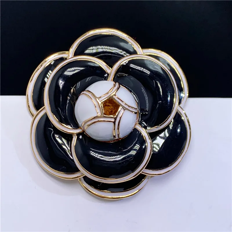 B203 ювелирные изделия Camellia esmaltes эмалевые цветы Роскошные брендовые дизайнерские