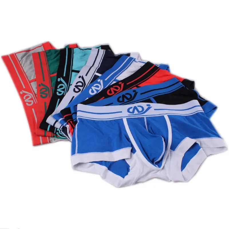 Sexy Underwear Men Big Pouch Boxer Shorts Pants Breathable Mens Basic Underwear Soft Homre Cueca Sexy Boxers Trunks 8pcs/pack