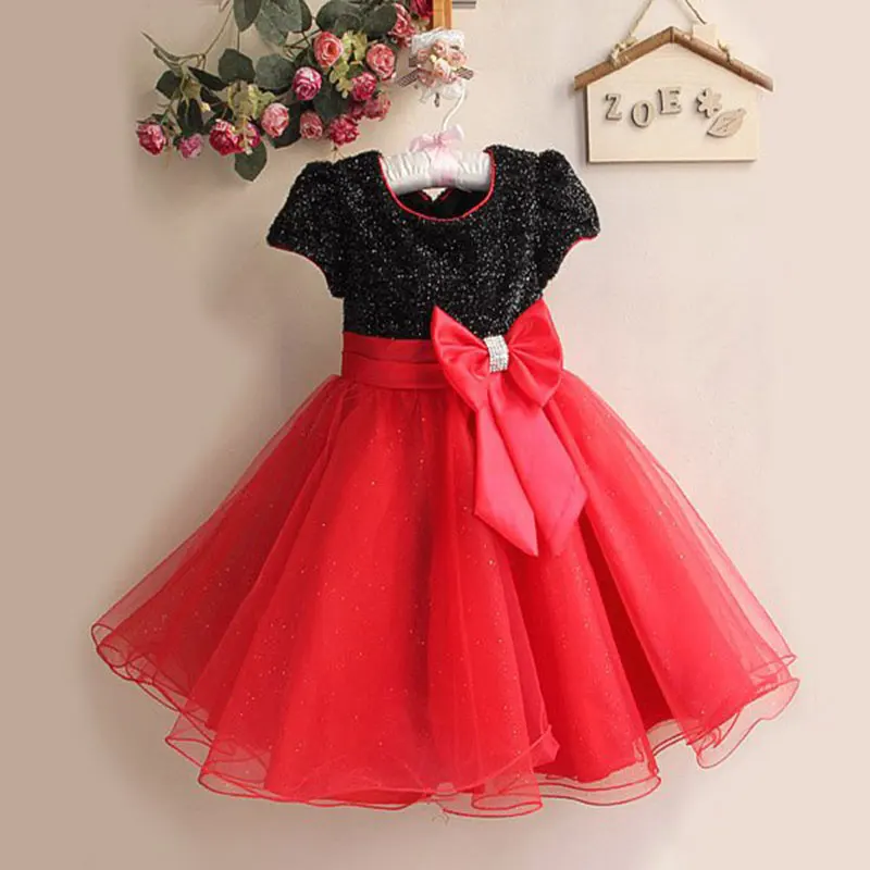 miqiaikids 2021 New Style Summer Girl Drees Party With Bow Dress Children Princess Kids 2 4 6 8 Years 1272 | Детская одежда и