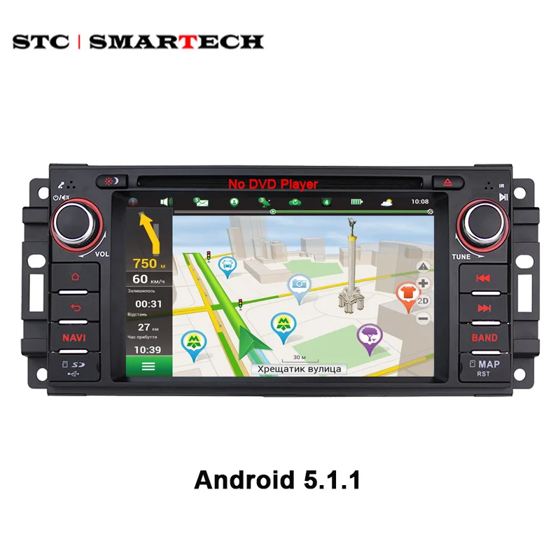 Smartech автомобиля mp4 mp5 плеер четырехъядерный процессор для android 6.0 os jeep wrangler компас