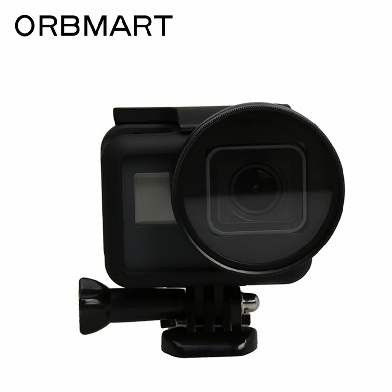 ORBMART UV 52 мм фильтр + Защитная крышка объектива Крышка для Gopro Hero 7 6 5 Черные