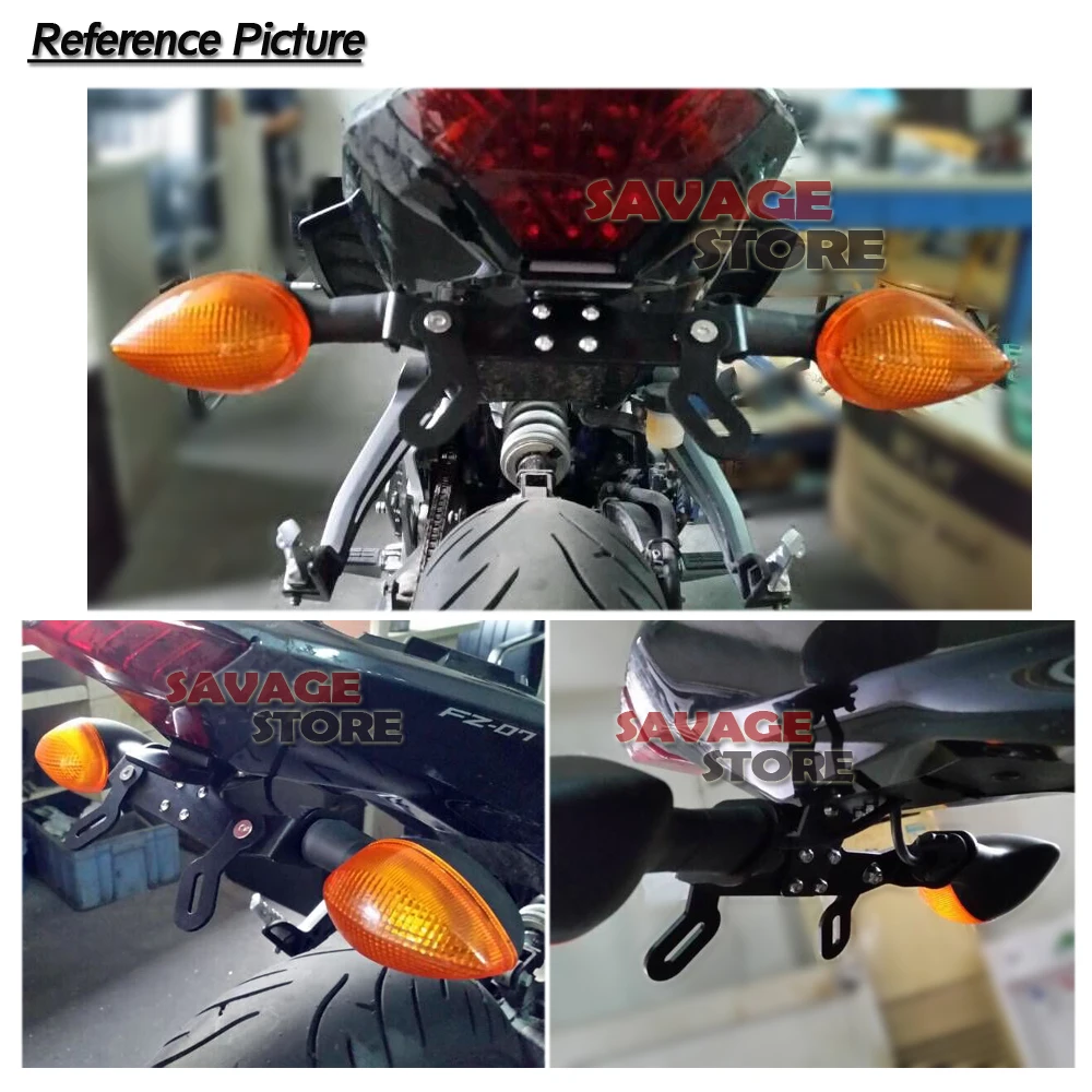 Держатель номерного знака Светодиодная лампа для YAMAHA MT07 FZ07 MT 07 FZ 2014 15 16 17 2018