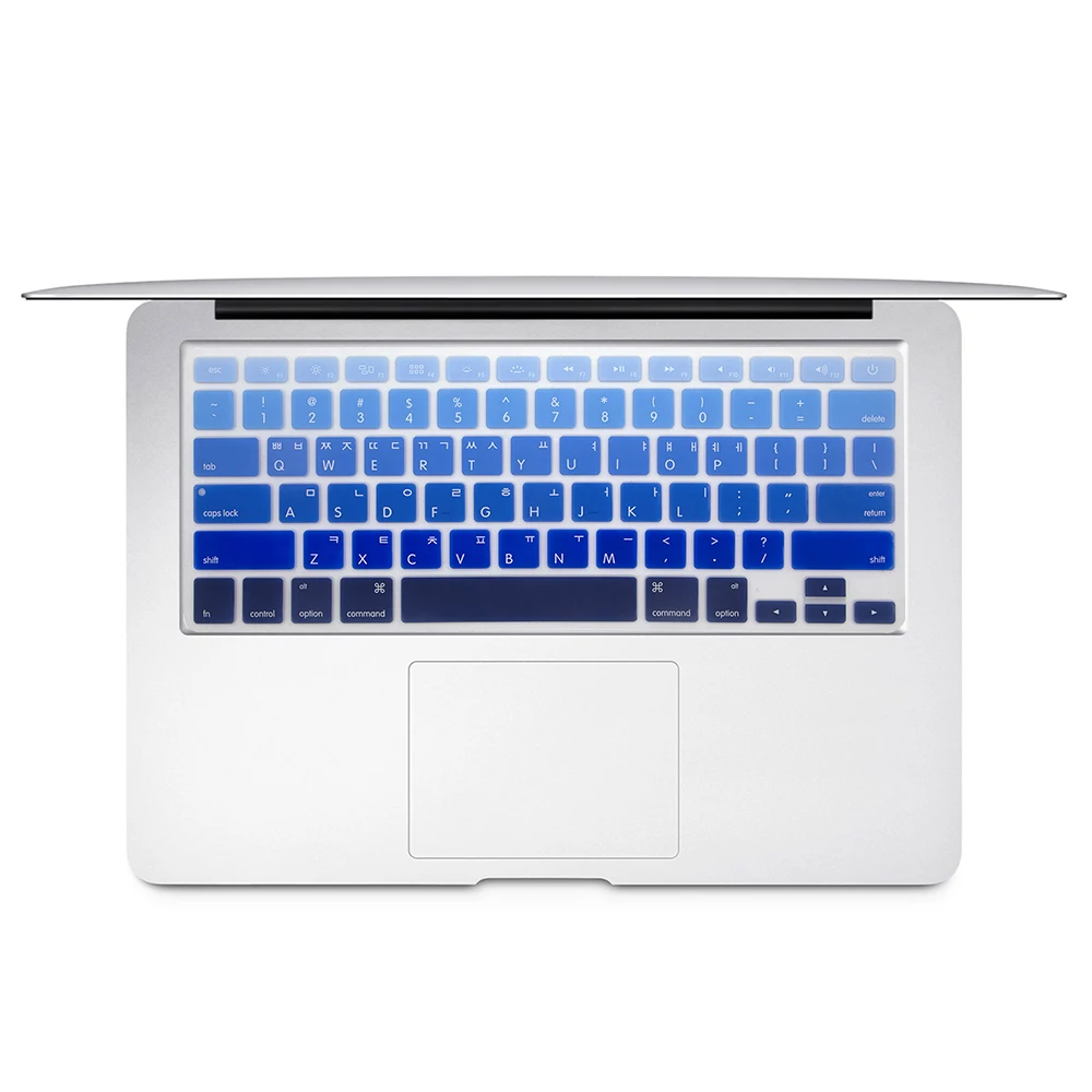 Корейская клавиатура чехол для Mac Book Air pro13 15 дюймов A1466 A1278 A1502 retina Клавиатура для ноутбука Чехлы цветная клавиатура пленка