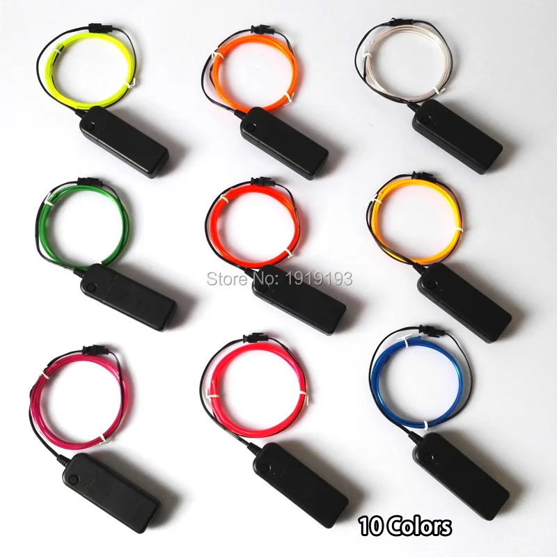 Декоративная светодиодная лента гибкая неоновая 2 3 мм на выбор 1 метр для