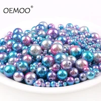 mixed 4681012mm multi option mixed round imitation pearl beads for garment bags shoes diy accessories