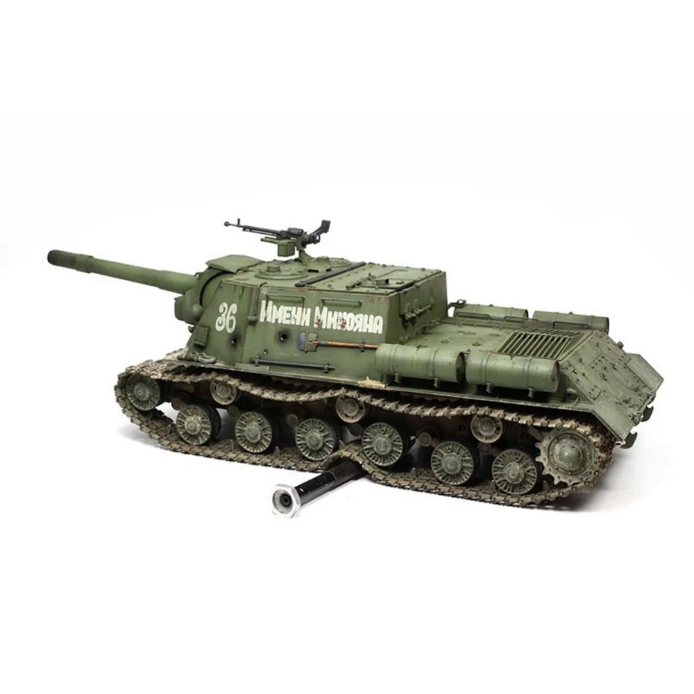 Tamiya 35303 1/35 российский тяжелый самоходный пистолет JSU152 Военная сборка модель AFV