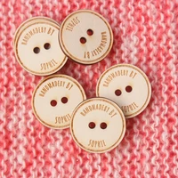 wood buttons personalised wooden buttons with your logo or text mk001