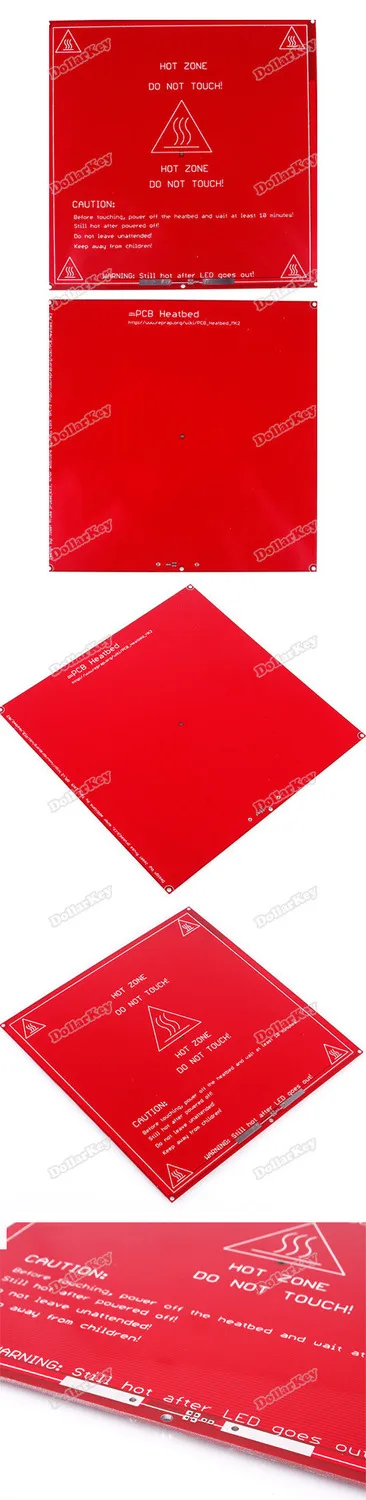 dollarkey Economic benefit NEW RepRap 3D Printer PCB Heat Bed Hot Plate For Prusa Mendel rising stars | Электронные компоненты