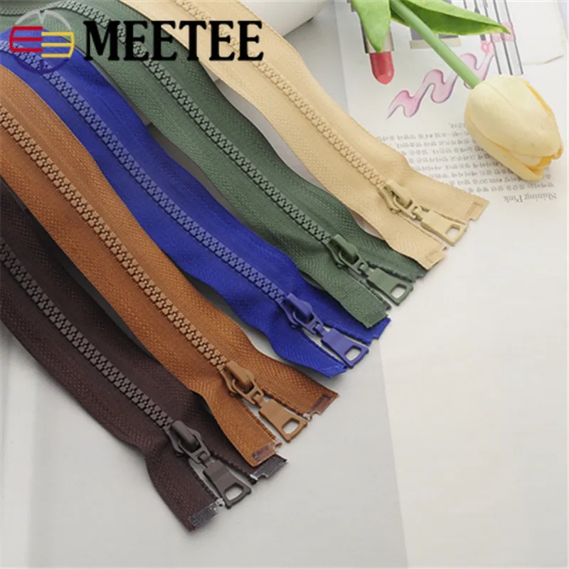 Meetee 4 шт. 55 см 90 5 # длинная застежка молния открытый конец сумки на молнии пальто