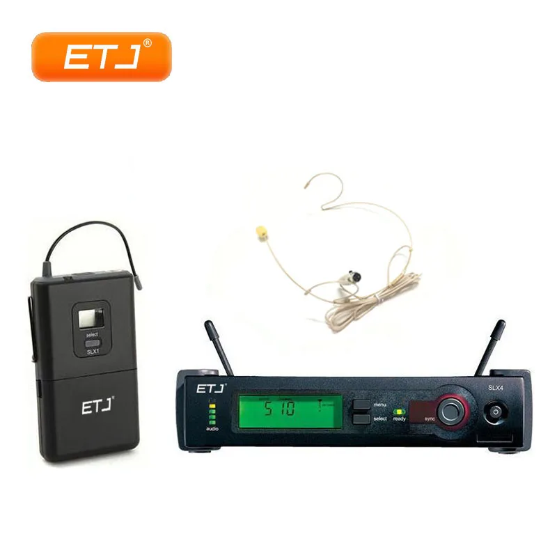 Профессиональный UHF микрофон беспроводная двойная микрофонная система SLX14 Skin