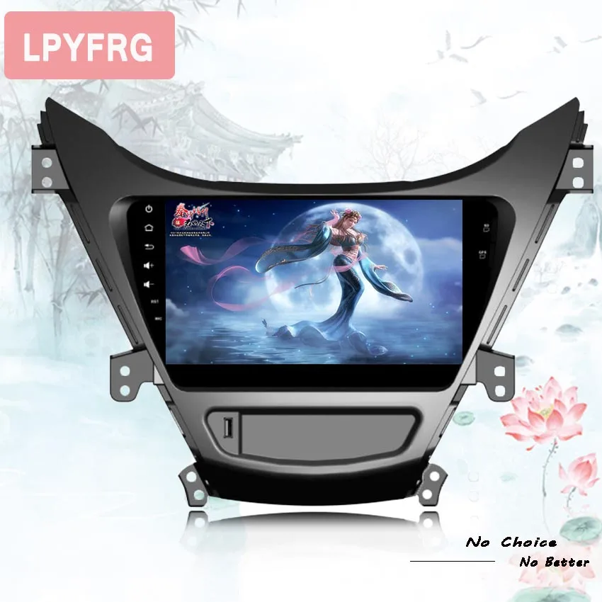 Мультимедийный плеер Hyundai Elantra android 10 для 2011 2012 2013 2014 9 &quotHD сенсорный экран радио