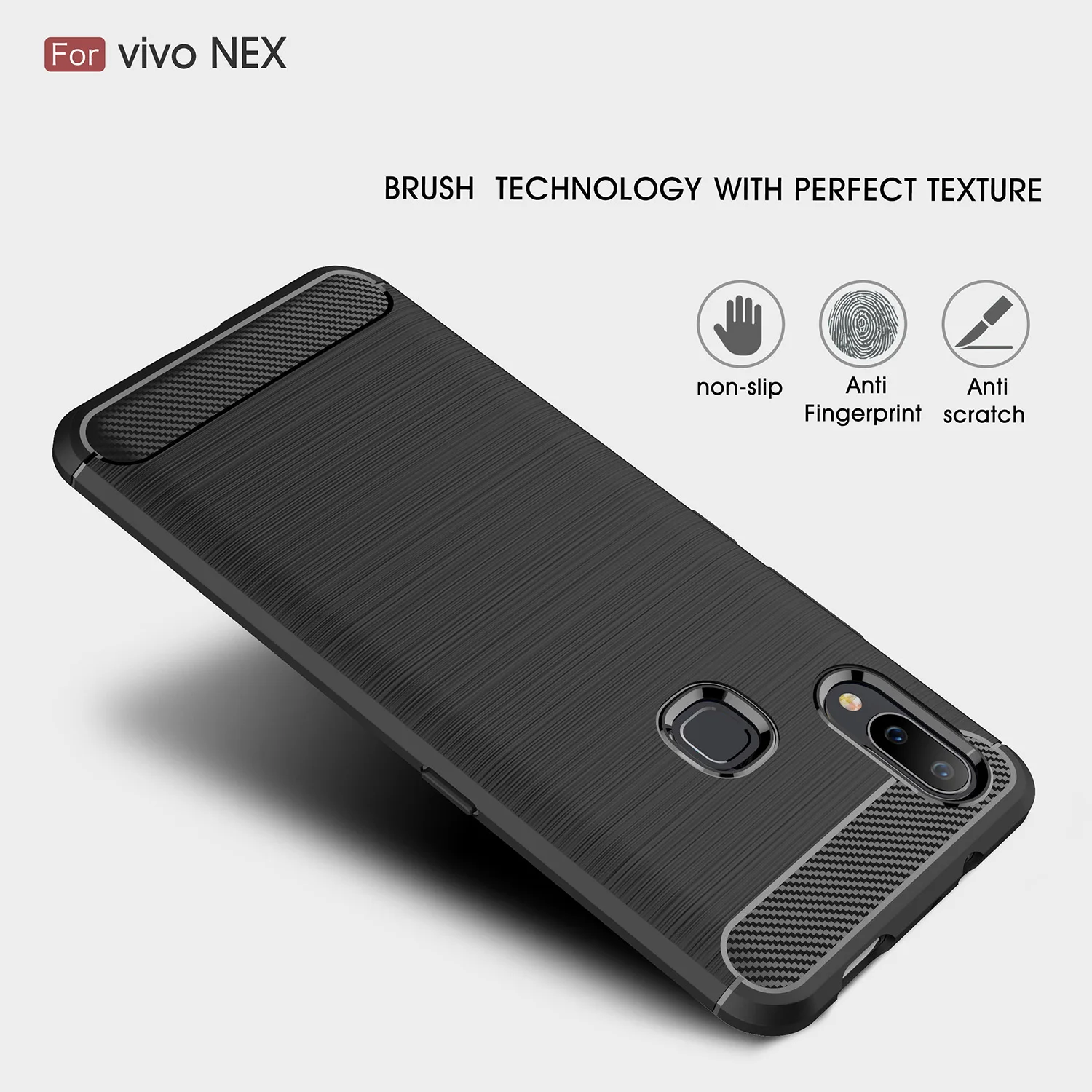 Силиконовые чехлы Guxinya BBK Vivo NEX A Shell для Capa мягкий чехол из углеродного волокна