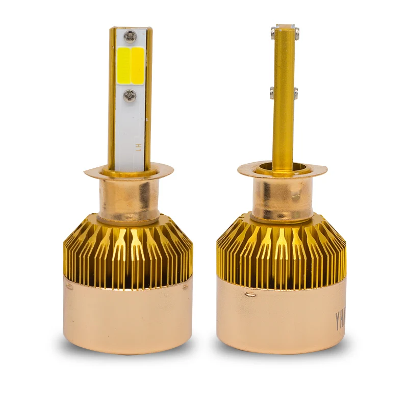 Yhkoms фар автомобиля H4 LED H7 светодиодные лампы 3000 К 6000 К H1 H3 H8 H11 9005 HB3 9006 HB4 880 881 H27 LED двойной Цвет цвет: желтый, белый свет